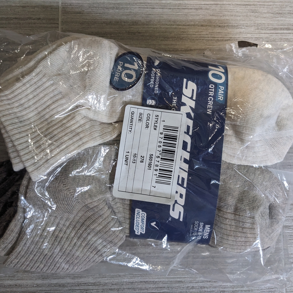 Skechers Men's Casual Socks - White and Gray